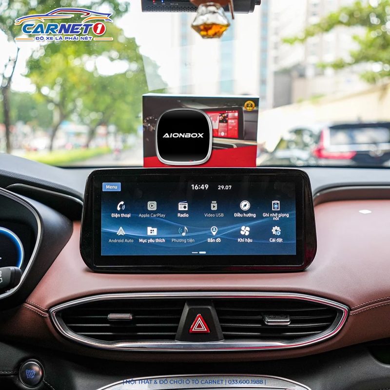 Aion box ô tô Hyundai Santafe - Ảnh 2