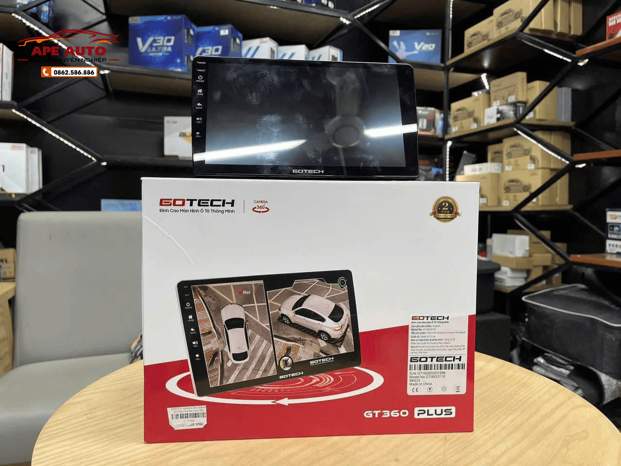 man hinh o to gotech tai ninh binh