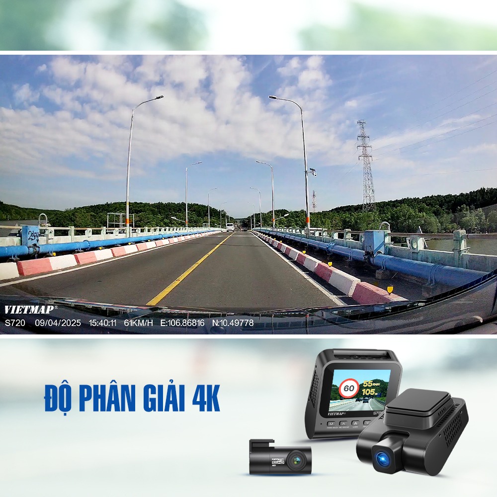 Vietmap S720 4K camera hành trình